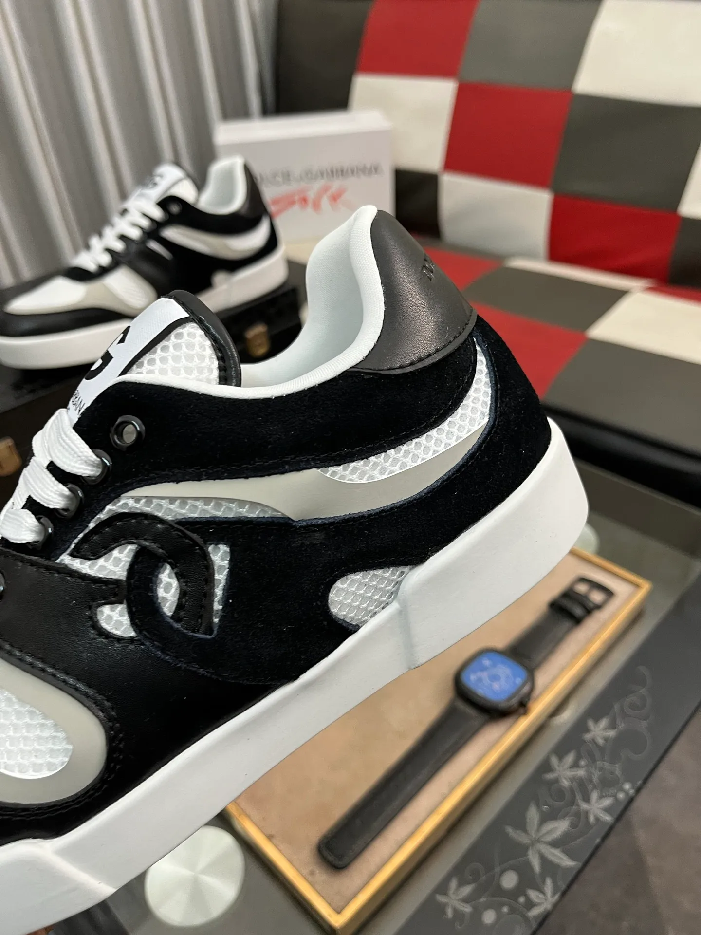 Men's shoes 💰440⌚️⌚️【DG～】Men's casual shoes are on sale at the same time 🔶🔷🔜The upper is made of cowhide stitching fabric ➕Mesh lining, comfortable and breathable, sole: original comfortable and wear-resistant outsole, ⚠️The real thing📱Photographed🎬The real thing is better📢📢📢Number: 35-46